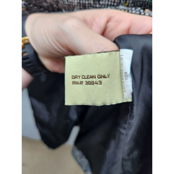 American Rag Cie Girls Tweed Coat M Wool Blend Button Front - Picture 3 of 5